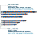 Load image into Gallery viewer, Superman Full Color Blue Seatbelt Buckle Collar - Super Shield Diagonal Royal Blue/Red
