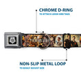 Load image into Gallery viewer, Winchester Logo Full Color Black/White Seatbelt Buckle Collar - SUPERNATURAL 4-Character Saintly Icons/Skull & Roses
