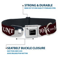 Load image into Gallery viewer, SUPERNATURAL-JOIN THE HUNT Full Color Black/White Seatbelt Buckle Collar - Supernatural JOIN THE HUNT/Symbols Scattered Reds/White
