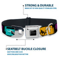 Load image into Gallery viewer, SUPERNATURAL-JOIN THE HUNT Full Color Black/White Seatbelt Buckle Collar - Supernatural SAVING PEOPLE-HUNTING THINGS-FAMILY BUSINESS Blocks Black/Teal/Gold/Purple/White
