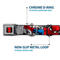Load image into Gallery viewer, MARVEL UNIVERSE Spider-Man Full Color Seatbelt Buckle Collar - Spider-Man Action ESCAPE IMPOSSIBLE Gray
