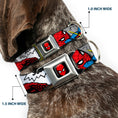 Load image into Gallery viewer, MARVEL UNIVERSE Spider-Man Full Color Seatbelt Buckle Collar - Spider-Man w/Action Verbiage

