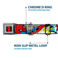 Load image into Gallery viewer, MARVEL UNIVERSE Spider-Man Full Color Seatbelt Buckle Collar - Spider-Man w/Action Verbiage
