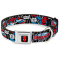 Load image into Gallery viewer, MARVEL UNIVERSE Spider-Man Full Color Seatbelt Buckle Collar - JRNY-Spider-Man in Action2 w/AMAZING SPIDER-MAN
