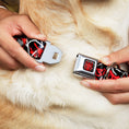 Load image into Gallery viewer, ULTIMATE SPIDER-MAN Spider Logo2 Spider Web Full Color Black White Red Seatbelt Buckle Collar - SPIDER-MAN/3-Poses/Spider Web Sketch Black/White/Red
