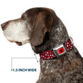Load image into Gallery viewer, Spider Logo5 Red/Black Seatbelt Buckle Collar - Spider-Man Eyes/Spiders Scattered Reds/Black/White
