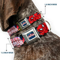Load image into Gallery viewer, ULTIMATE SPIDER-MAN Ultimate Spider-Man Web Full Color Seatbelt Buckle Collar - THE ULTIMATE SPIDER-MAN Swinging City Poses
