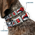 Load image into Gallery viewer, ULTIMATE SPIDER-MAN Ultimate Spider-Man Face Web Full Color Seatbelt Buckle Collar - SPIDER-MAN Action Poses/Comic Scenes White/Black/Red
