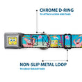 Load image into Gallery viewer, Sponge Bob 3-D Face CLOSE-UP Full Color Seatbelt Buckle Collar - SpongeBob & Patrick Starfish Jellyfishing Scenes
