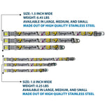 SpongeBob Face CLOSE-UP Full Color Seatbelt Buckle Collar - SpongeBob 3-Poses SPONGEITUDE Grays/Black