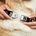 Load image into Gallery viewer, Steal Your Face Seatbelt Buckle Collar - Dancing Skeletons Black/Multi Color
