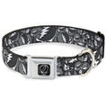 Load image into Gallery viewer, Steal Your Face Seatbelt Buckle Collar - Steal Your Face Stacked Gray
