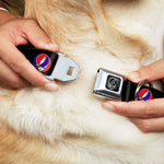 Steal Your Face Seatbelt Buckle Collar - Steal Your Face Repeat Black/Color