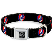 Steal Your Face Seatbelt Buckle Collar - Steal Your Face Repeat Black/Color