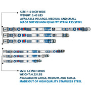 Star Wars R2-D2 Head Full Color White/Black/Blue/Gray/Red Seatbelt Buckle Collar - Star Wars R2-D2 Bounding Parts4 White/Black/Blue/Gray/Red