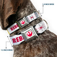 Load image into Gallery viewer, Star Wars Rebel Alliance Insignia Full Color White/Red Seatbelt Buckle Collar - Star Wars REBEL PILOT Rebel Alliance Insignia/Lightsaber/X-Wing Fighter White/Red/Yellow/Gray
