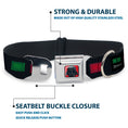 Load image into Gallery viewer, Star Wars Darth Vader Face Full Color Red Seatbelt Buckle Collar - Star Wars Darth Vader Utility Belt Bounding3 Black/Grays/Reds/Greens
