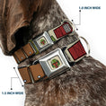 Load image into Gallery viewer, Star Wars Boba Fett Helmet Full Color Tan Seatbelt Buckle Collar - Star Wars Boba Fett Utility Belt Bounding Tan
