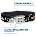 Load image into Gallery viewer, Star Wars The Child Chibi Pod Pose Full Color Black Seatbelt Buckle Collar - Star Wars The Child Chibi Face PROTECT ATTACK SNACK Black/White
