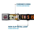 Load image into Gallery viewer, Star Wars THE CHILD Text Full Color Full Color Black/Multi Color Seatbelt Buckle Collar - Star Wars The Child Chibi Pod Pose THIS IS THE WAY Black/Multi Color
