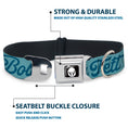 Load image into Gallery viewer, Star Wars Boba Fett Helmet Logo Full Color Black/White Seatbelt Buckle Collar - Star Wars BOBA FETT Script and Logo Blues/Red
