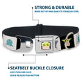 Load image into Gallery viewer, Star Wars Grogu Face Close-Up Full Color Black Seatbelt Buckle Collar - Star Wars Mandalorian 4-Character Pose Blocks
