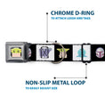 Load image into Gallery viewer, Star Wars Grogu Face Close-Up Full Color Black Seatbelt Buckle Collar - Star Wars Mandalorian 4-Character Pose Blocks
