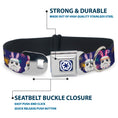 Load image into Gallery viewer, Star Wars Galactic Empire Icon Full Color Purple/White Seatbelt Buckle Collar - Star Wars Holiday Stormtrooper Easter Bunny Ears Purple
