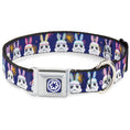 Load image into Gallery viewer, Star Wars Galactic Empire Icon Full Color Purple/White Seatbelt Buckle Collar - Star Wars Holiday Stormtrooper Easter Bunny Ears Purple
