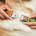 Load image into Gallery viewer, STAR WARS Logo Full Color Orange/Green Seatbelt Buckle Collar - Star Wars JABBA THE HUTT Text and Characters Green/Orange

