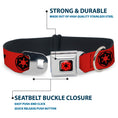 Load image into Gallery viewer, Star Wars Galactic Empire Insignia Full Color Black/Red Seatbelt Buckle Collar - Star Wars DARTH VADER Text and Galactic Empire Logo Red/Black
