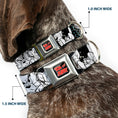 Load image into Gallery viewer, Tom and Jerry Logo Full Color Black Red Seatbelt Buckle Collar - TOM & JERRY Face & Pose Sketch Black/White/Red/Blue
