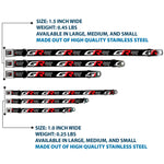 Toyota Gazoo Racing  GR Logo Full Color Black/White Red Seatbelt Buckle Collar - TOYOTA GAZOO RACING GR Logo and Text Black/White/Red