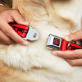 Load image into Gallery viewer, Toyota Logo Full Color Black/Red Seatbelt Buckle Collar - Toyota Racing Development TRD Logo Red/Black
