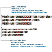 GREMLINS Text Logo Full Color Black/Red Seatbelt Buckle Collar - Gremlins GIZMO Poses/Rules Blocks Red/Greens/Grays/White