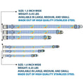 Load image into Gallery viewer, THE WIZARD OF OZ Logo Full Color White Seatbelt Buckle Collar - THE WIZARD OF OZ Logo Gingham Checker Blues
