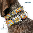 Load image into Gallery viewer, THE WIZARD OF OZ Title Logo Full Color Yellow/Black Seatbelt Buckle Collar - The Wizard of Oz Characters Scenes and Icons Collage Yellow
