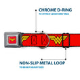 Load image into Gallery viewer, Wonder Woman Logo Full Color Red Seatbelt Buckle Collar - Wonder Woman Logo Red

