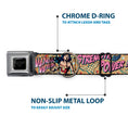 Load image into Gallery viewer, Wonder Woman Black/Silver Seatbelt Buckle Collar - Wonder Woman Strength & Power
