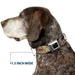 Wonder Woman Black/Silver Seatbelt Buckle Collar - Wonder Woman Strength & Power