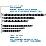X-Men X Icon Full Color Black/Silvers Seatbelt Buckle Collar - X-Men X Icon Black/Silvers