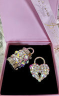 Load image into Gallery viewer, Silver Swarovski Crystal Love Charm Set by Allysa Payne Beverly Hills
