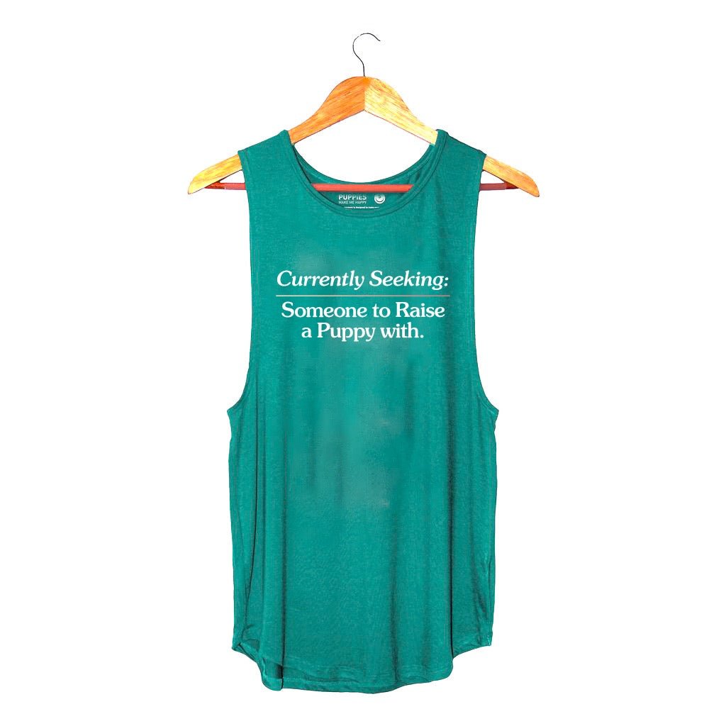 Currently Seeking Someone to Raise a Puppy With ~ Women's Sleeveless Tank