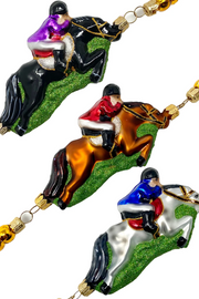 Derby Horse Glass Tree Garland 