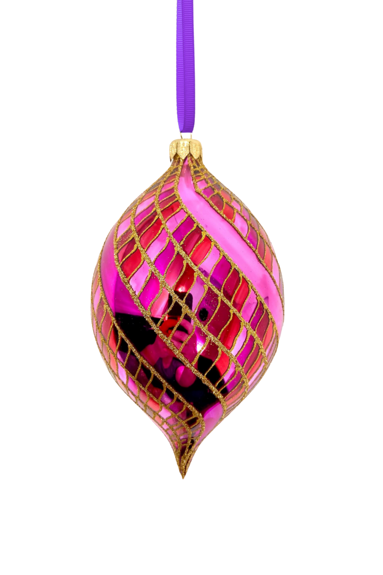 Desert Rose Spinner Glass Ornament - Southlake Paws