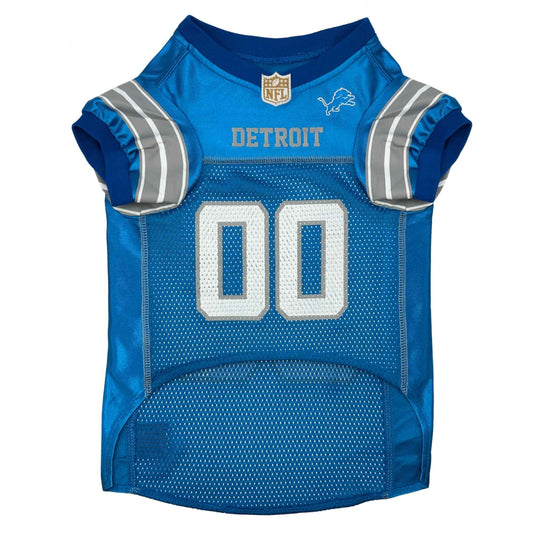 NFL Detroit Lions Striped Mesh Dog Jersey