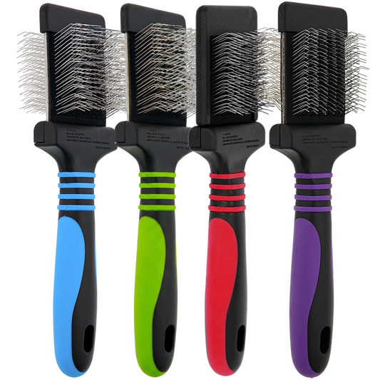 Set of 4 Mini Slicker Brushes by Dog Fashion Spa