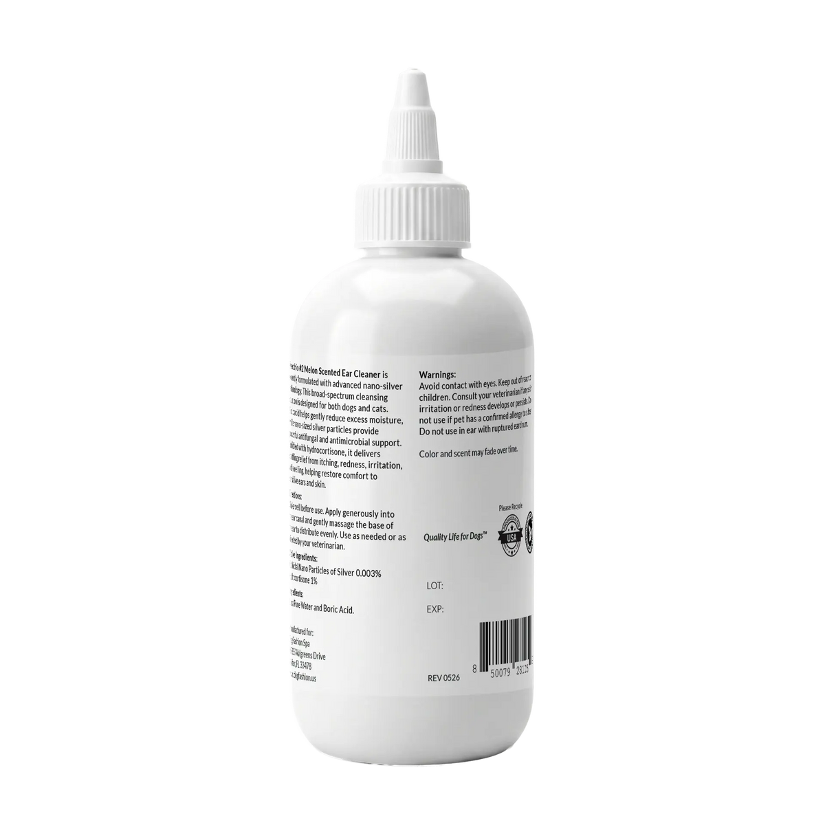 Orecchio #2 Melon Scented Ear Cleaner 8oz by Dog Fashion Spa