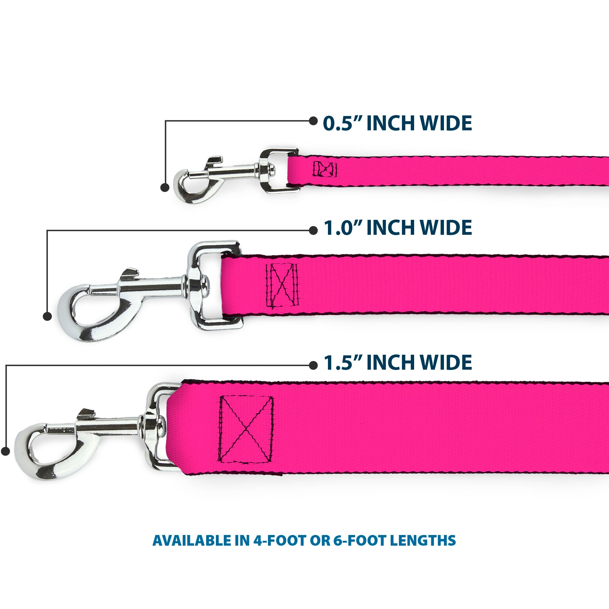Dog Leash - Neon Pink