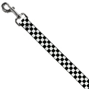 Black and White Checkered Dog Leash